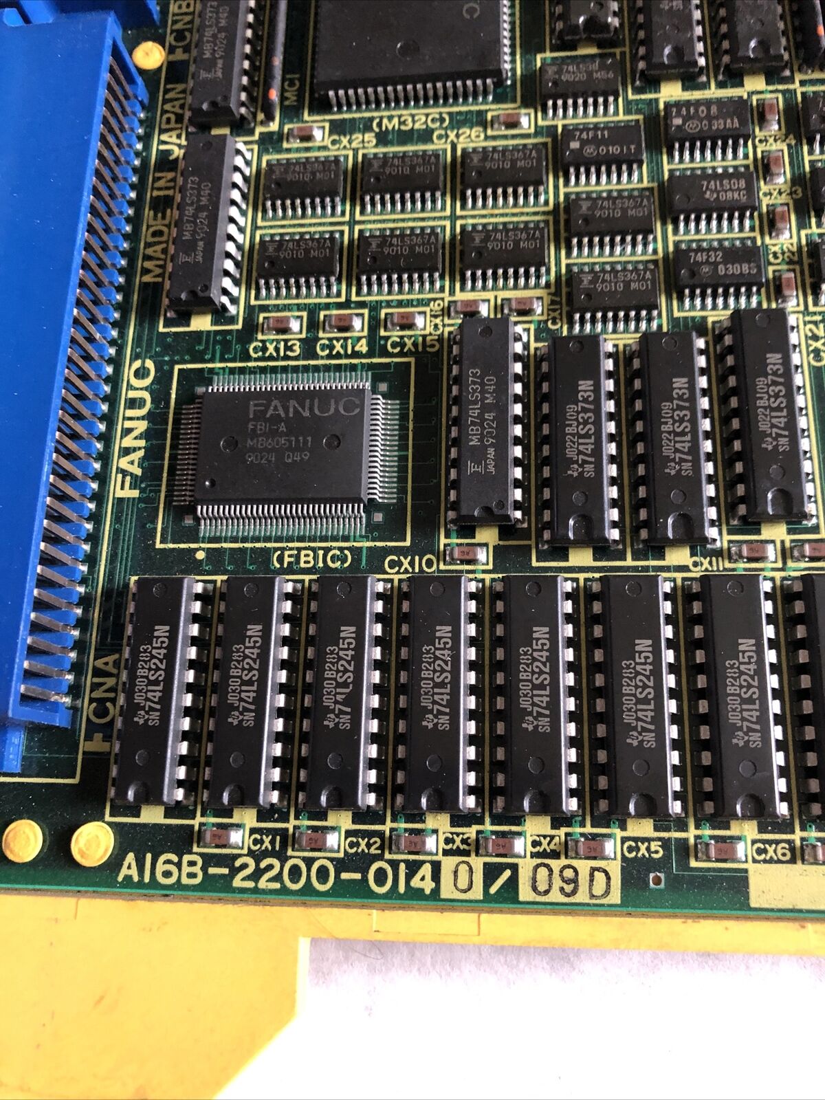 Fanuc A16b-2200-0140/09D Base 2 (With Sub Cpu) 000283 Board,A20b-2000-003 01A,Fk