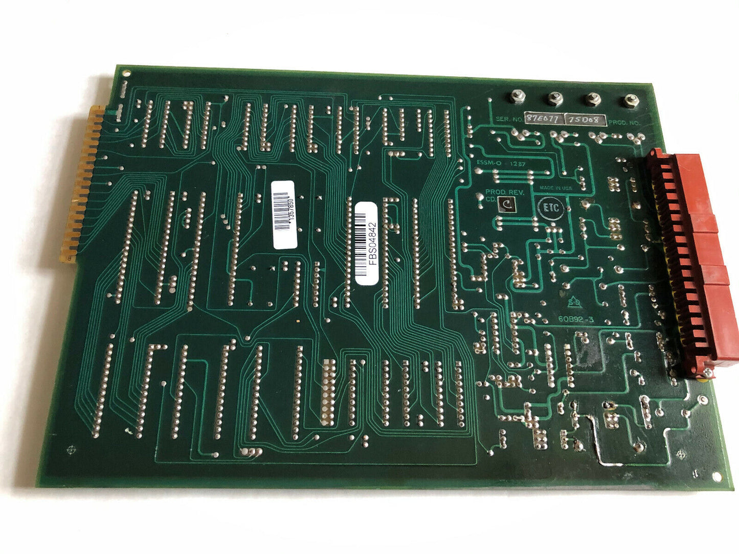 Uticor 75D08 Technology 75D08 Essm-O 0287 60B92-3 Prod. Rev. Cd.,Tn