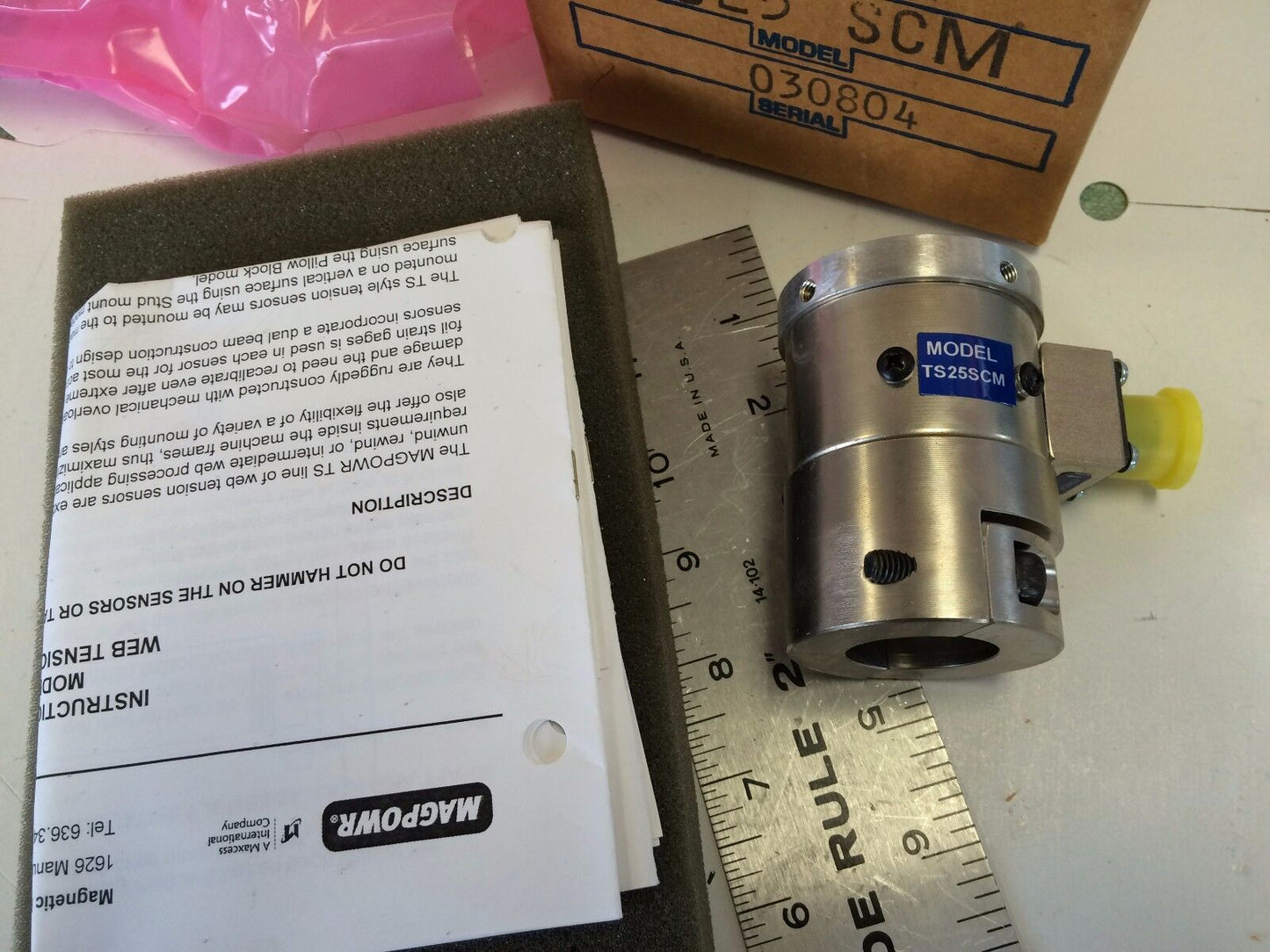 New Magpowr Ts25scm Tension Sensor 4,130,014 Stud Mount, 25 Kg ,Cg