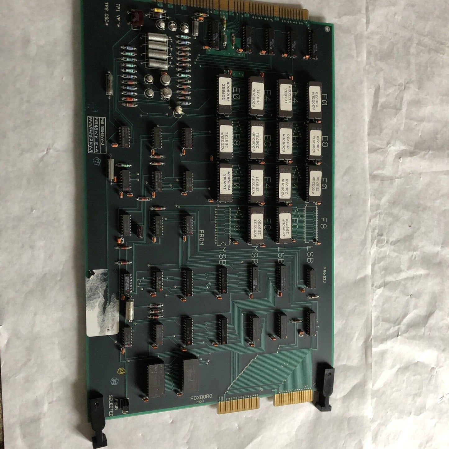 Foxboro Peb A2049ww-J,Pwb A2049ww-J,49Wv E-4 Board Prom A2049ww,F8652j,Cx