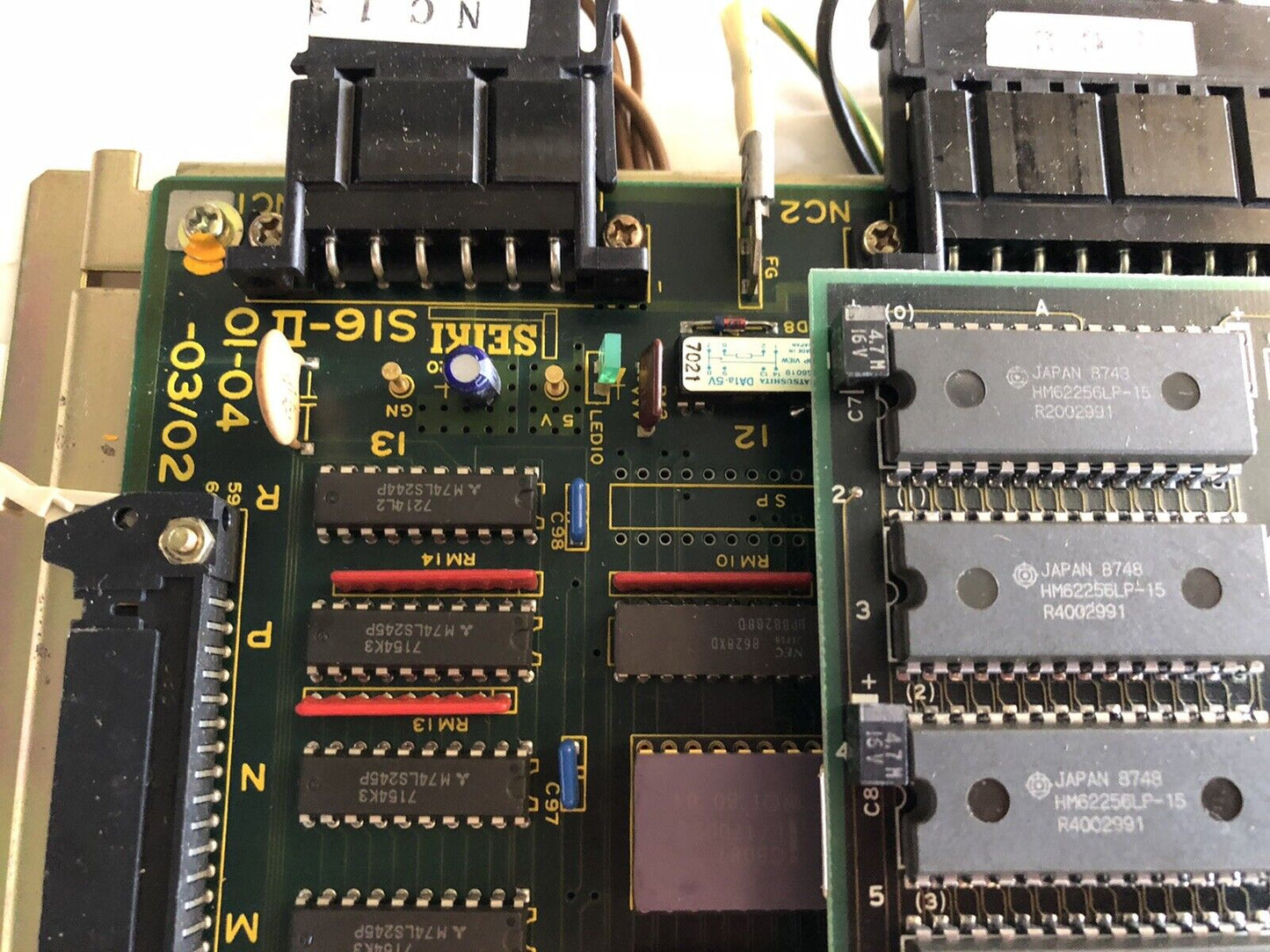 Sanyo Denki Servo Drive S16-Ii,01-04-03/02,Si6ii,Seiki 01-19-00 Ram Disk,Ea