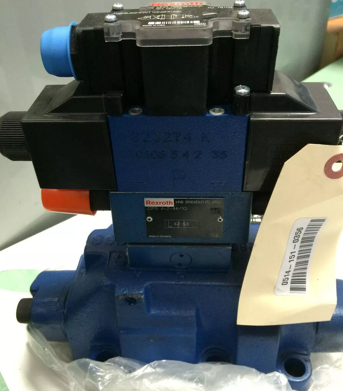 New Rexroth R900904406,Z2fs 6-2-44/1Q, Valve,R978008115,4We6j62/Ew110n9dk25l,Az
