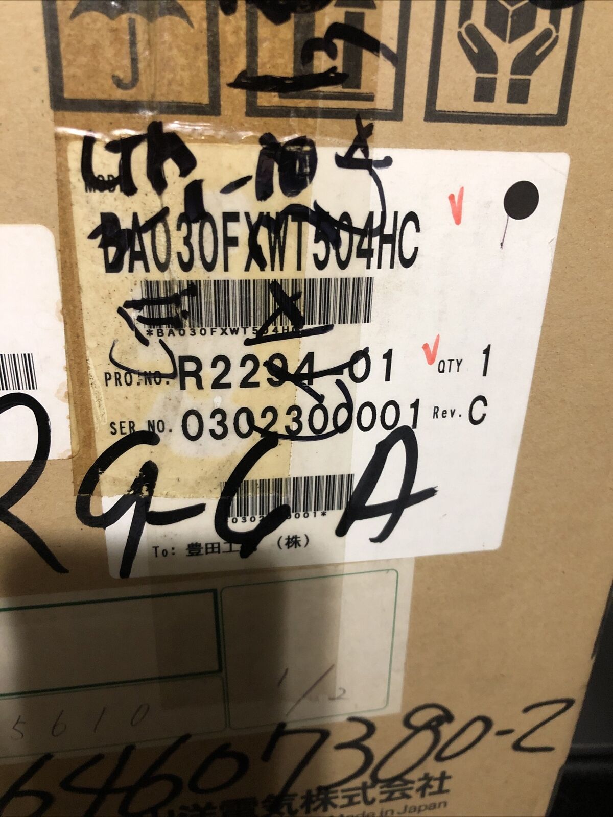New Sanyo Denki Sanyo Denki Ba030fxwt504hc Bl-Super Servo Drive Glass Broken,Fd