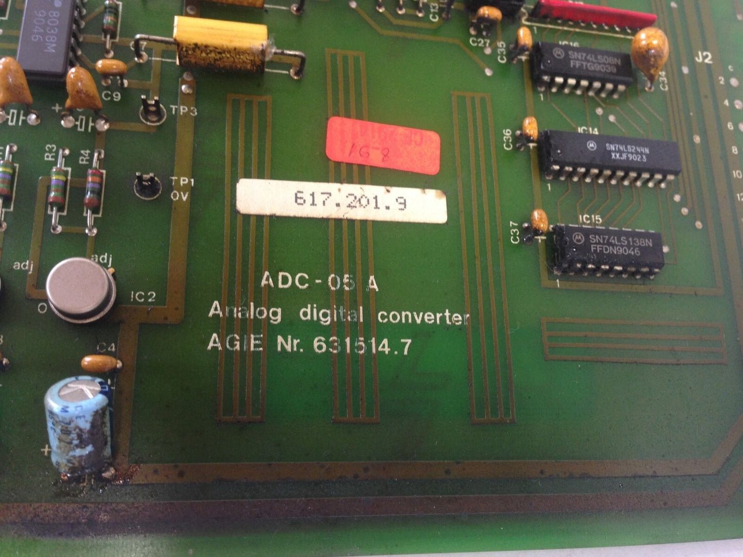 Agie 617.201.9 Adc-05A Analog Digital Converter Pcb Card Circuit,Bx