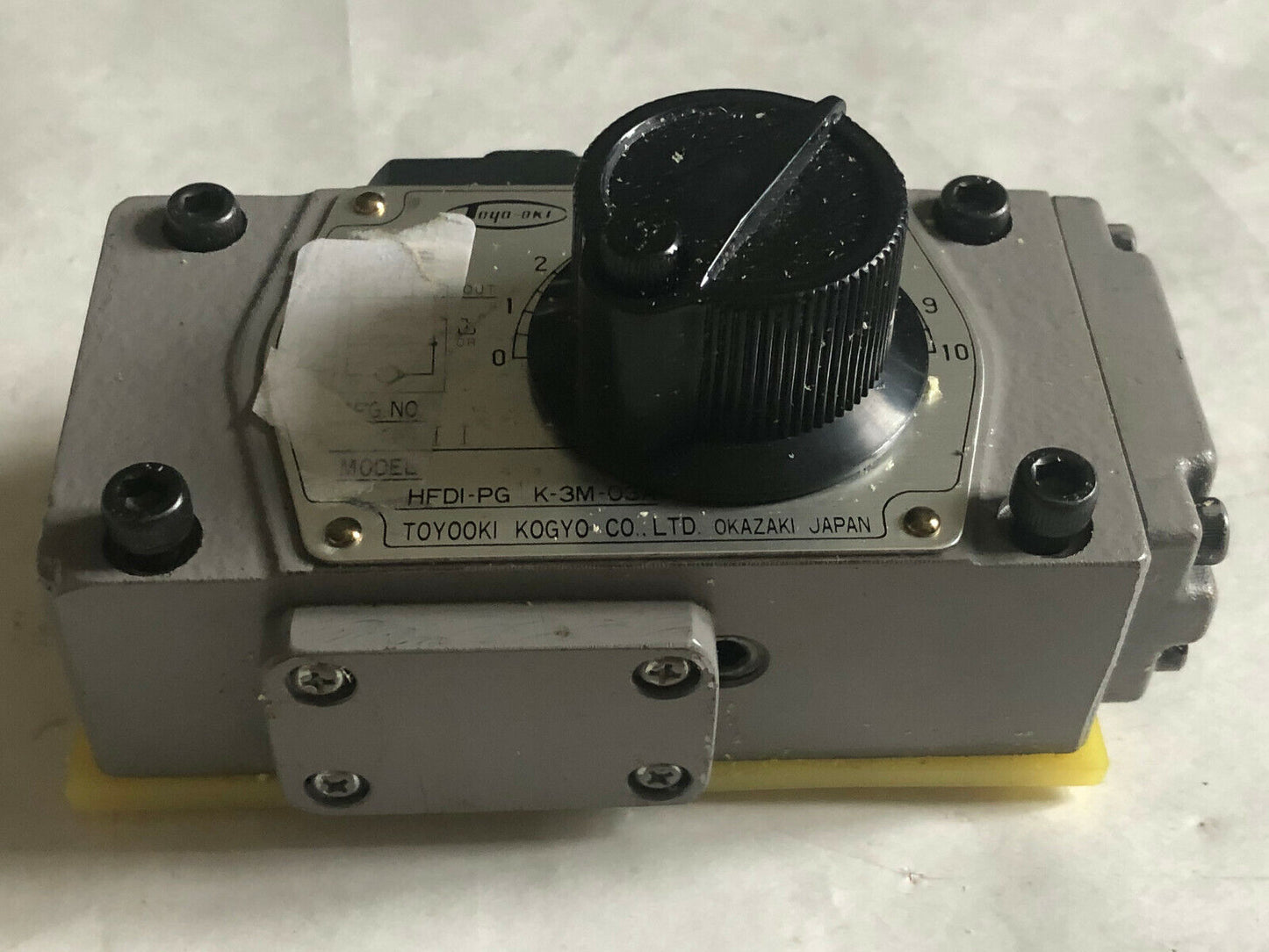 Toyooki Kogyo Hfdi-Pg1k-3M-03A Hydraulic Flow Control Valve,Hfdi-Pg K-3M-03A,Fc