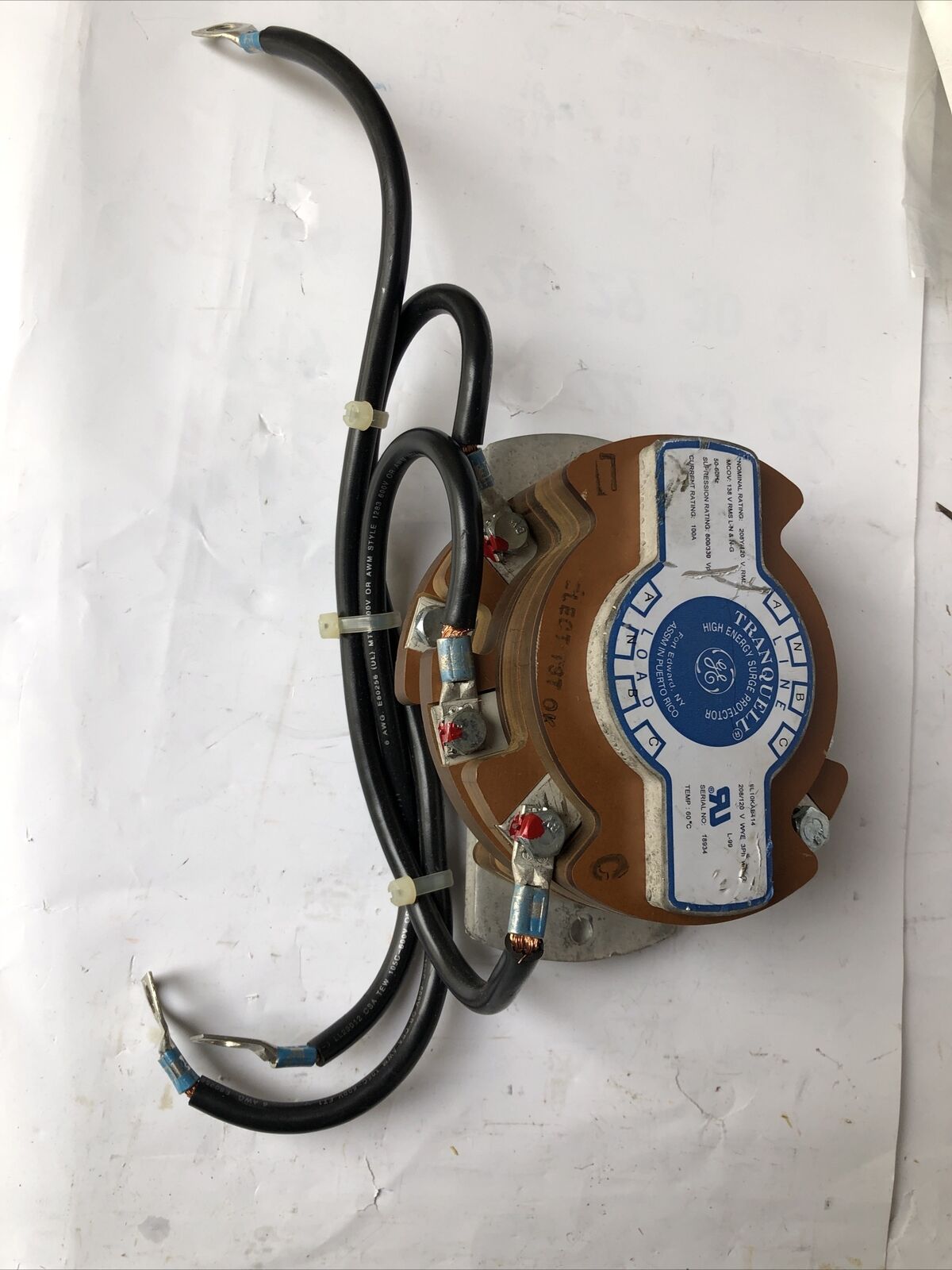 Ge 9L10kab414 General Electric Surge Supressor Tranquell High Energy,Fk