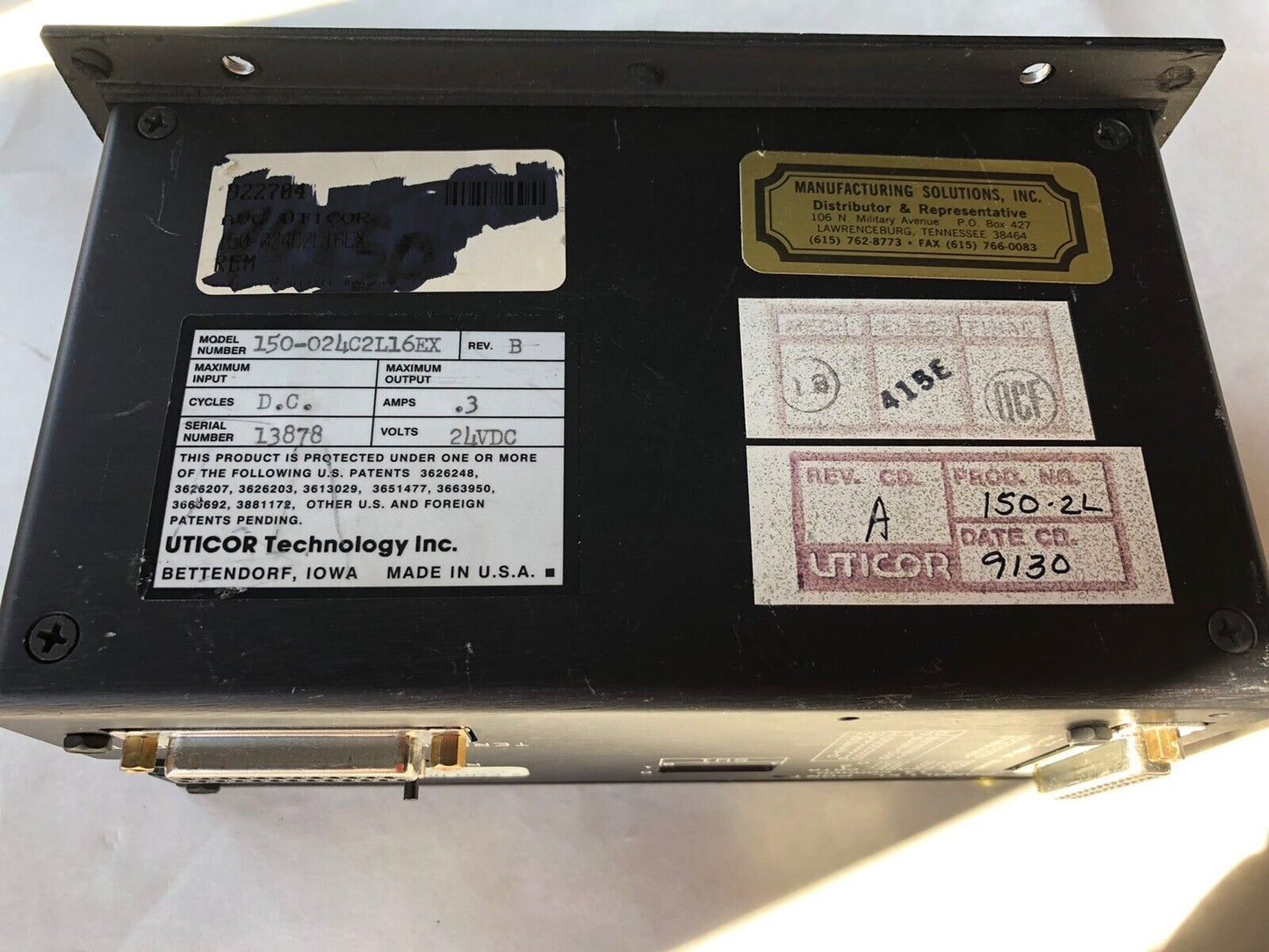 Avg Uticor 150-024C2l16ex, Pmd 150 Operator Interface Display ,Cw