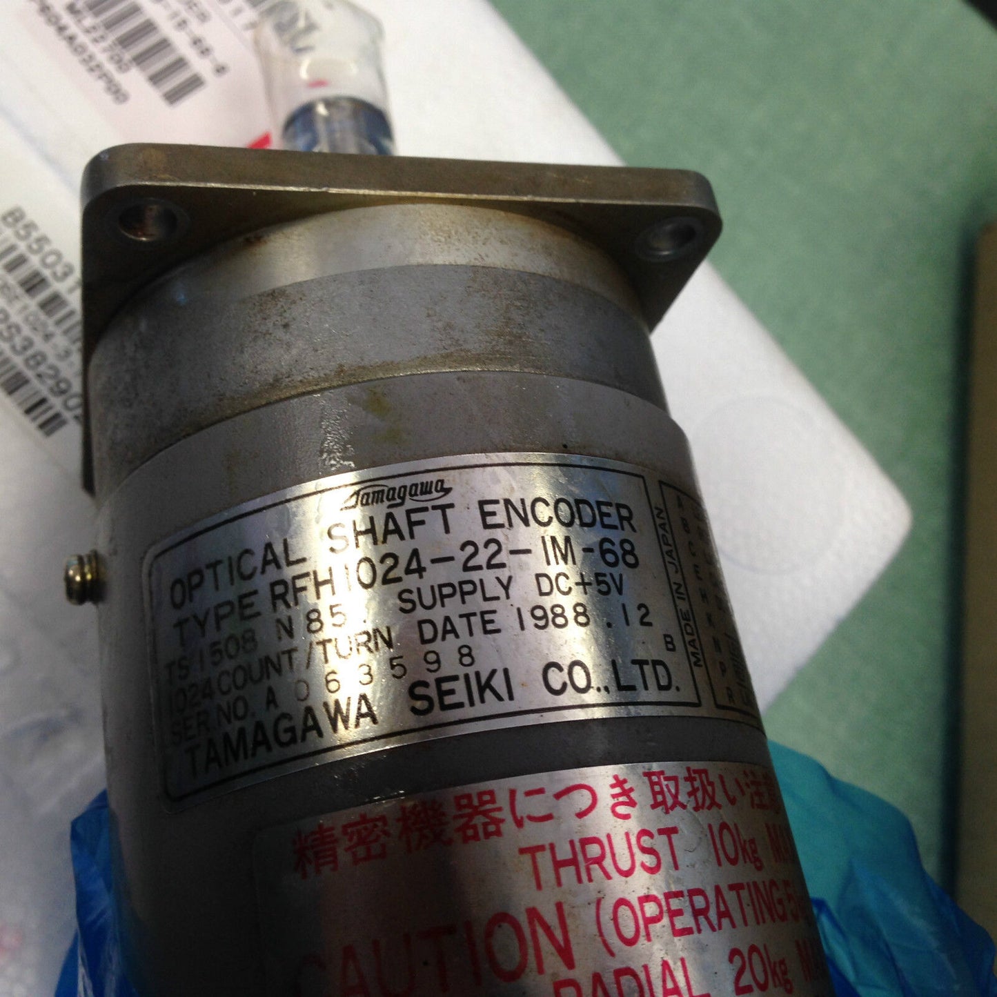 Tamagawa Rfh1024-22-Im-68 Mitsubishi Rfh1024-22-Im-68 Optical Shaft Encoder ,Al