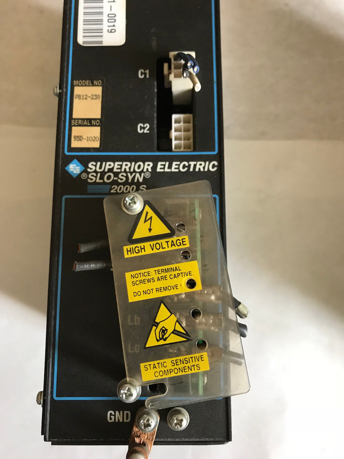 Superior Electric Ps12-230 Slo-Syn 2000 S Servo Power Supply,Pmc97x,Ab