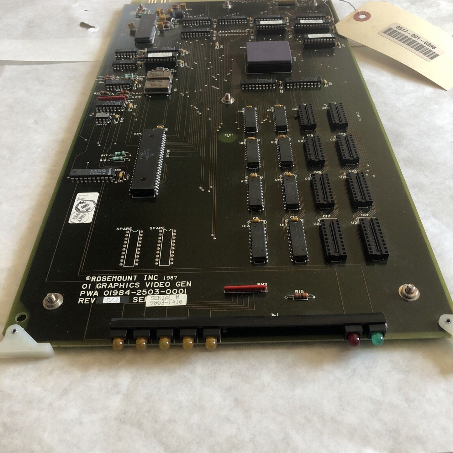 New Rosemount Oí Graphics Video Gen,Pwa 01984-2503-0001 Rev G/J,Circuit Board,Cx