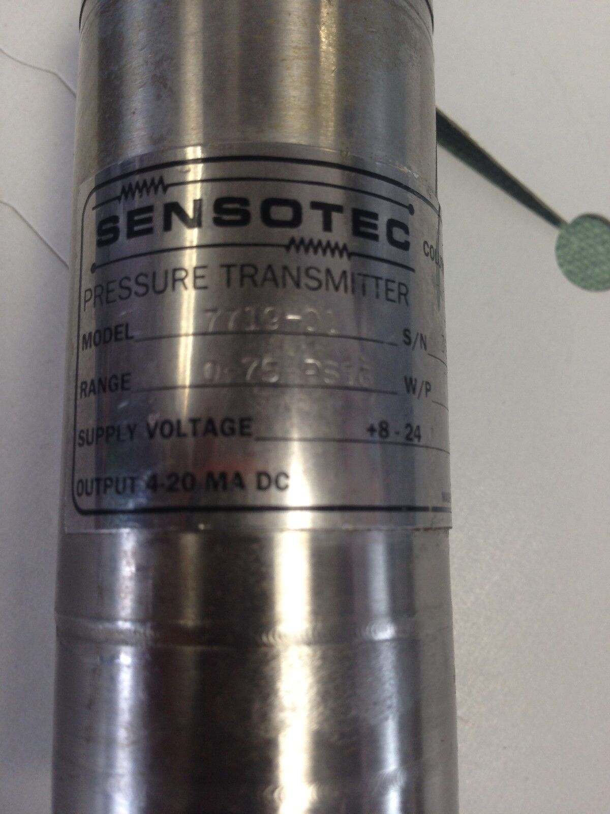 Sensotec 7719-01 Pressure Transmitter,Bl