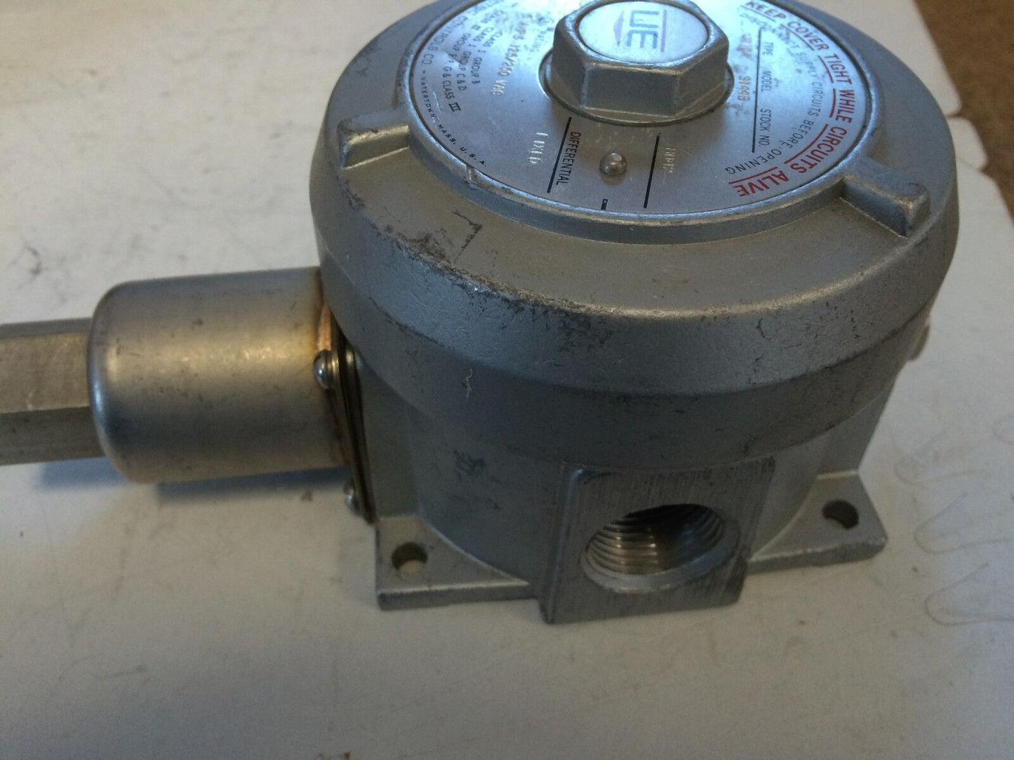3/4 United Electric J110a-S144b Pressure Switch 0.5-20Psi Ss 1/2 Nptf Dual,Ei