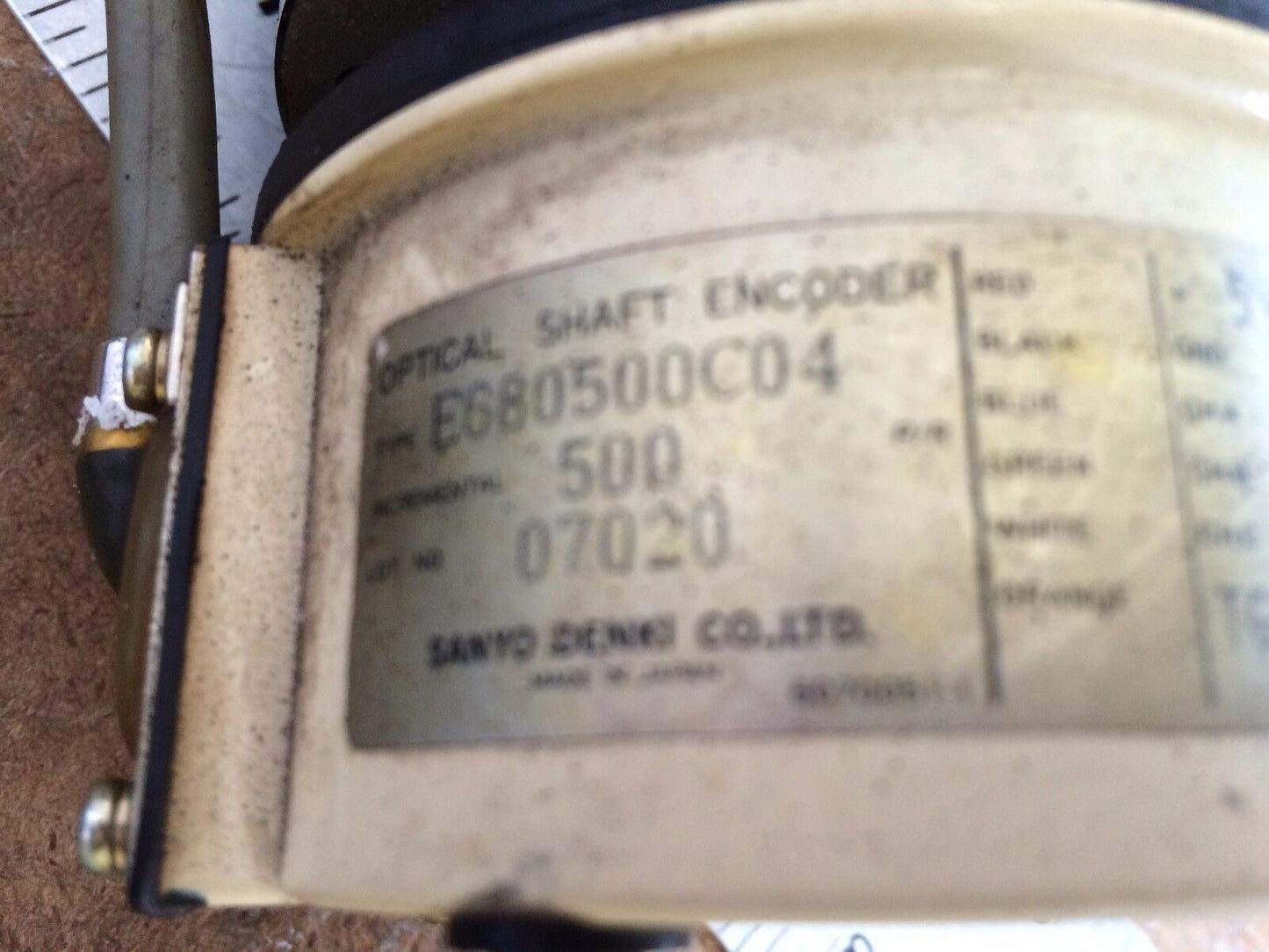 Sanyo Denki R850bt-032E L7z Dc Servo Motor,E680500c04 Encoder,R8g0bt,R850bt,Bh