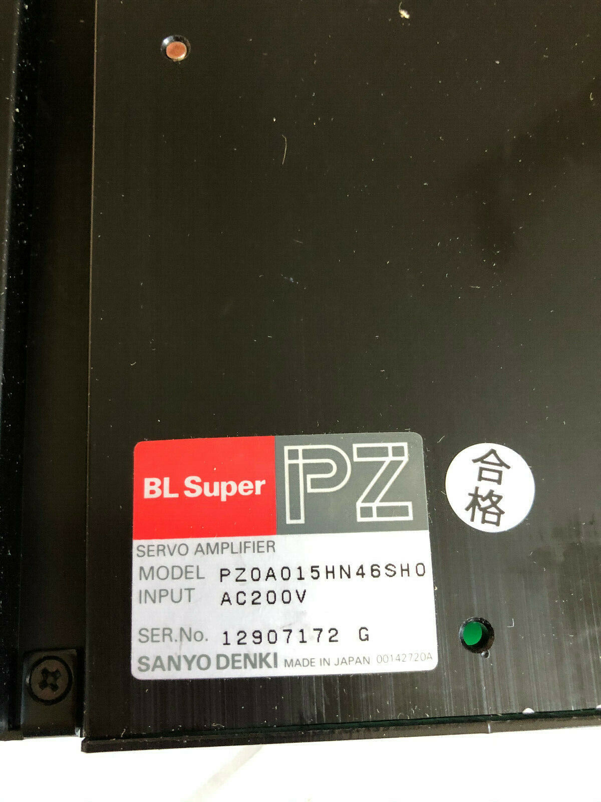 New Sanyo Denki Pz0a015hn46sh0 Bl Super Pz Servo Amplifier,Pzoao15hn46sho,Fe