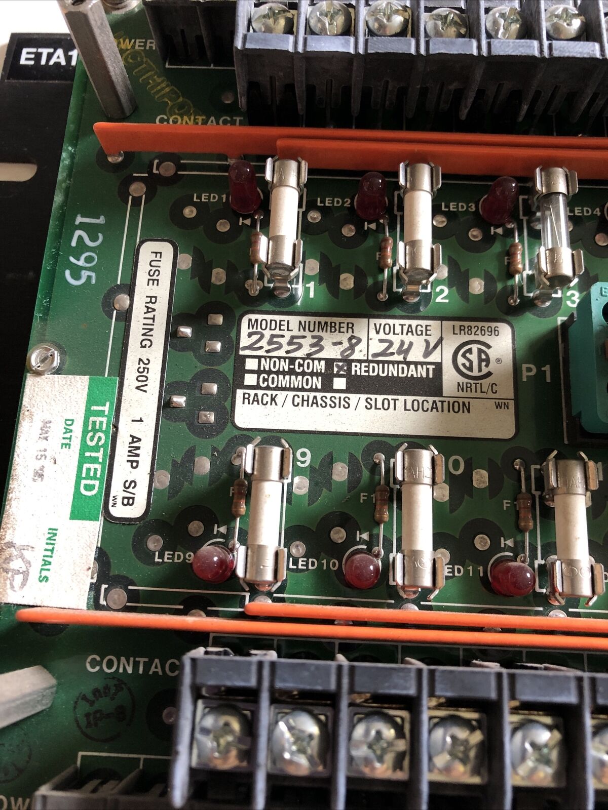 1 Set,(2Pcs) Triconex 3000110-380,2553-8 24V Rev Tricon Set Term,7400056-380,Bp