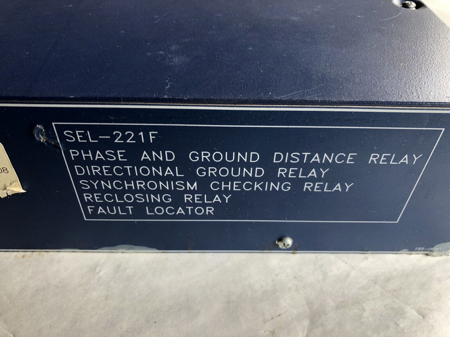 Sel Sel-221F,14 Watts,Schweitzer Engineering Relay Protection 221F00-4256Mhnb,Ev