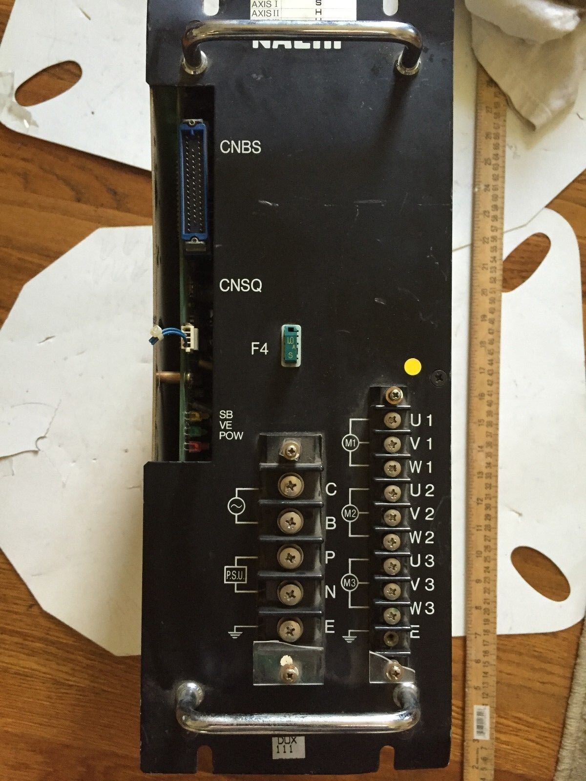 Nachi Dux111 Servo Amplfier 15Vdc 15/310V,Sm