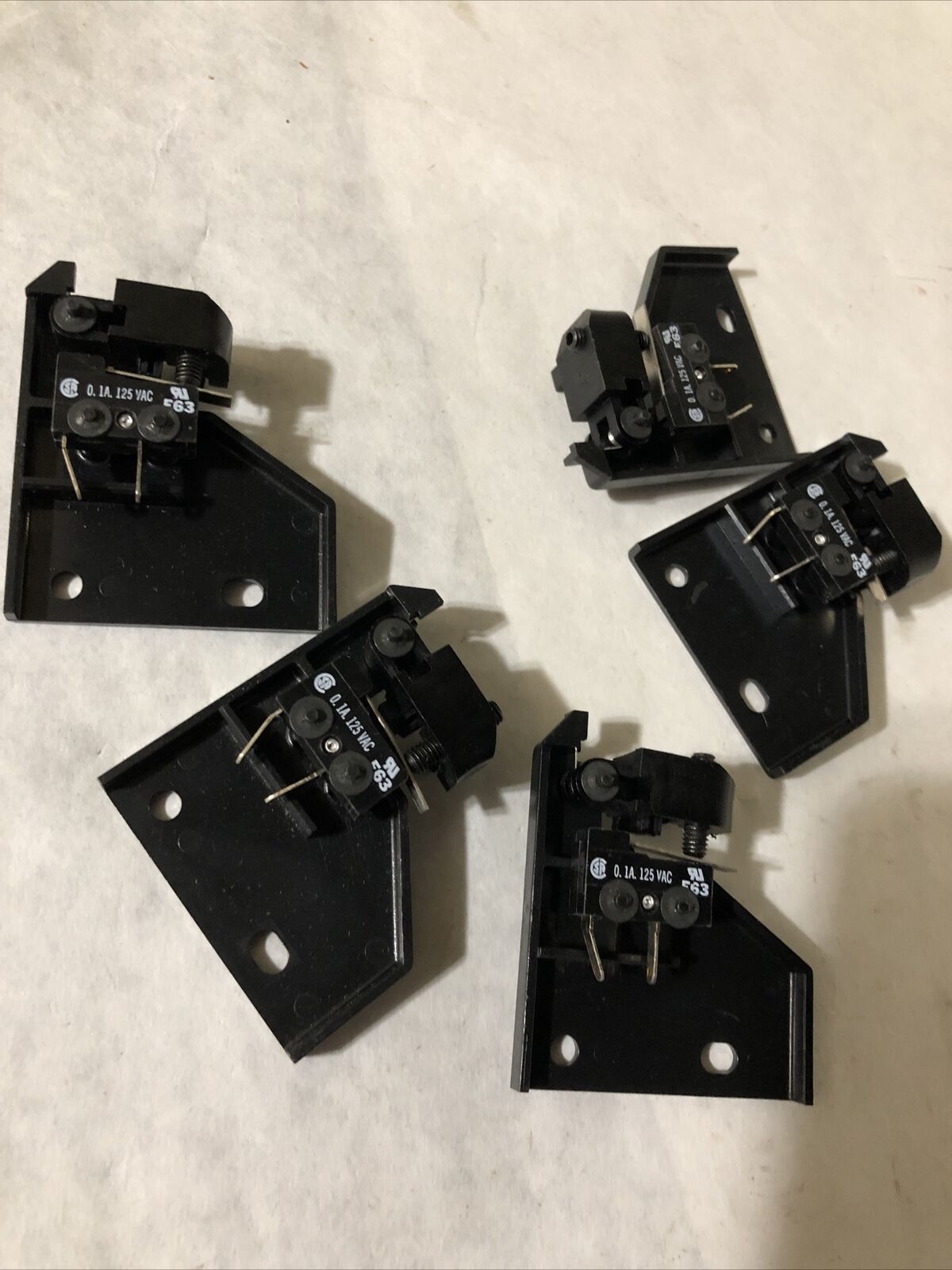 New Lot 5 0.1A 125Vac P-2590 Micro Limit Switch Assembly P-2590 E63,F63,Fc