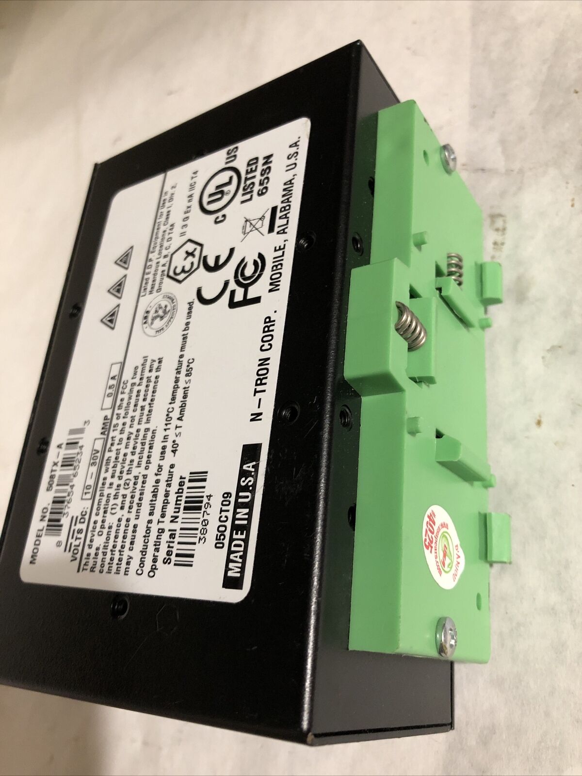 Ntron 508Tx-A Ethernet Switch 10-30Vdc 508Tx, 00.07.Af.01.89.27,Bq