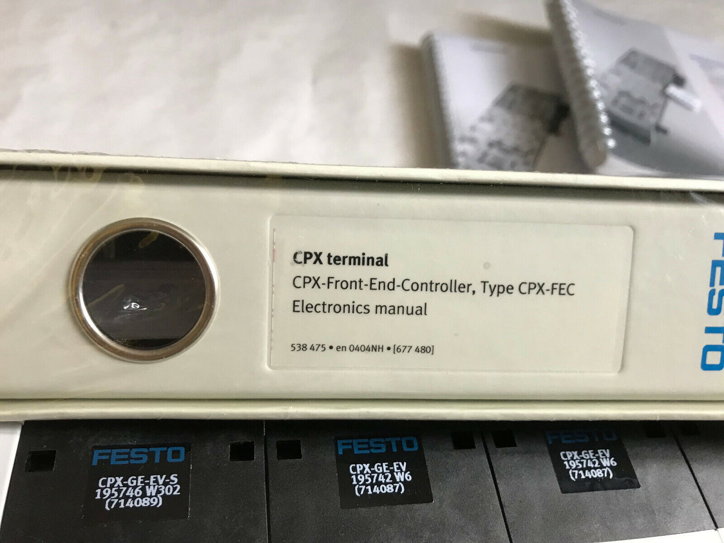 Festo 50E-T03ghsybt18t18-Z-E+N Valve Terminal Cpx 0025037100 Cpx-Geevs 529041,Aj