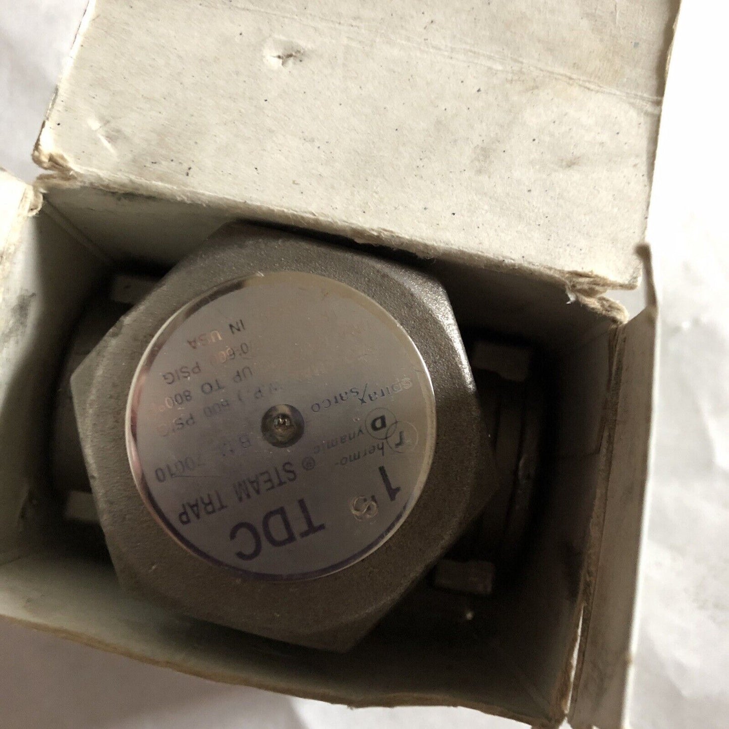 Spirax Sarco 1” Tdc Steam Trap Thermo-Dynamic,Spirax Sarco B.M. 70010,Te,Et