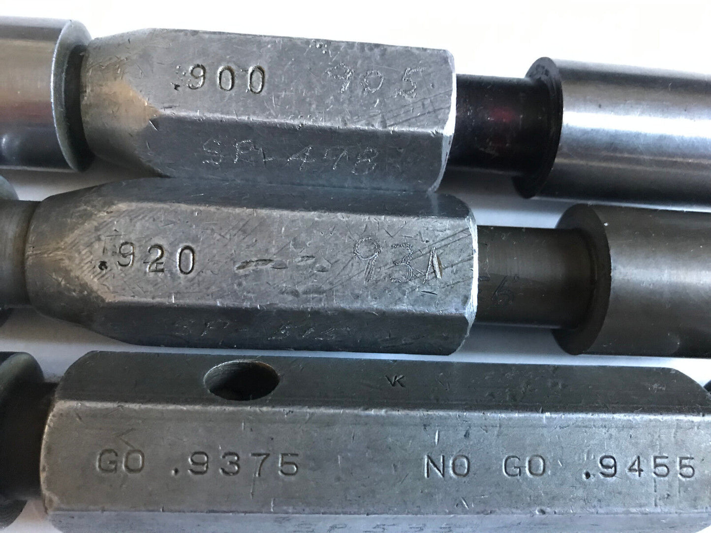 Lot The Pipe Machinery Go No Go Plug Gage .920,.931,900,.905,.9455,.9375,Sa