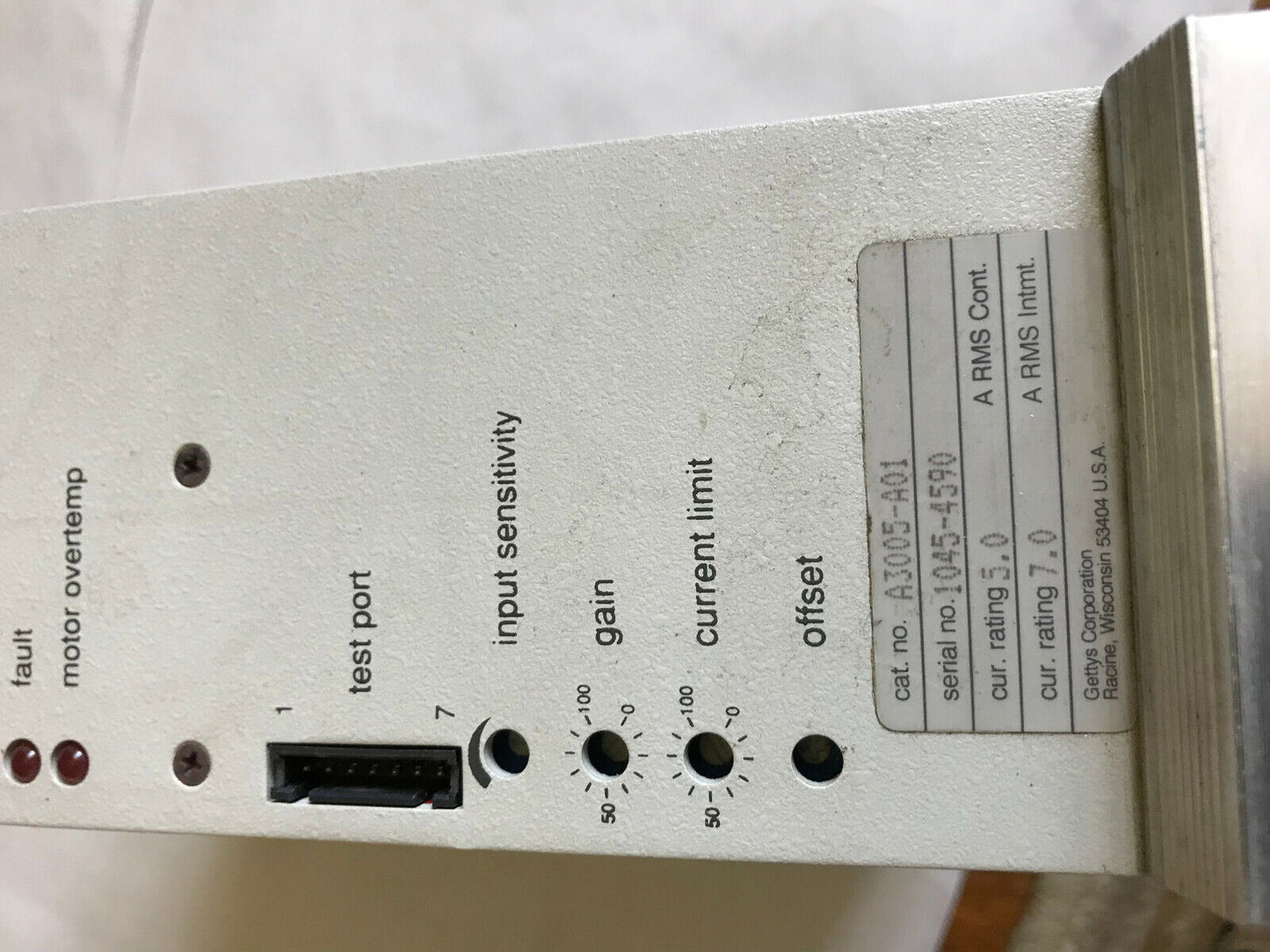 Aeg A3005-A01,Gettys A3000 Plc Controller,44-0087-102,11-0191-05,Th
