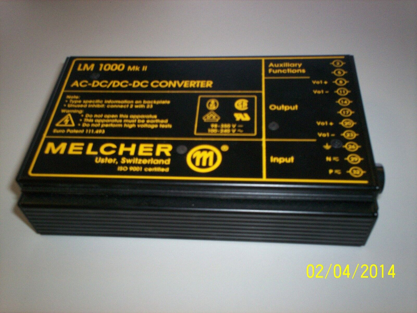 Melter Ac-Dc/Dc-Dc Converter Lm 1000 Mk Ll ,00094505,Lm 1001-7R,0094,Ed