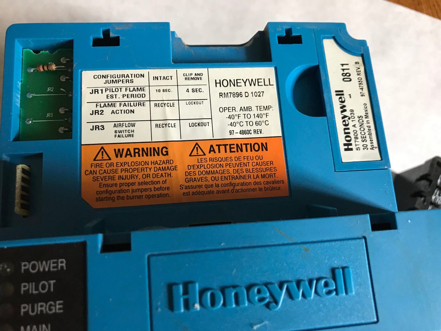 Set Honeywell Rm7896 D 1027 Burner Control,St7800a1039,R7849a1023,Q7800a1005,Er