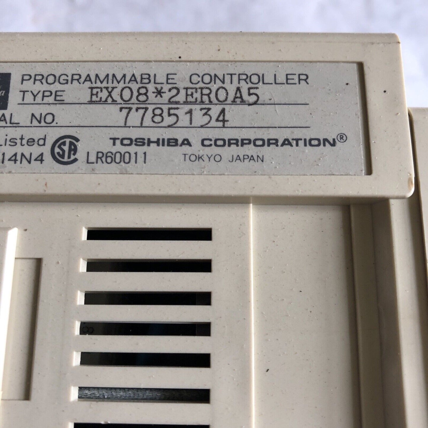 Toshiba Ex08*2Eroa5,Toshiba Ex08 Programmable Controller, Ex082eroa5,Ed