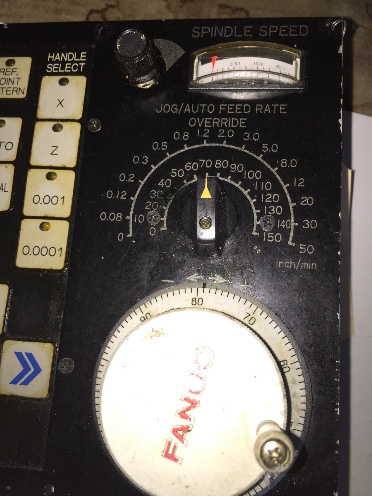 Fanuc A860-0201-T001,Fpa030t-4 Cnc Pulse Generator & Operator Panel Spindle,Ea