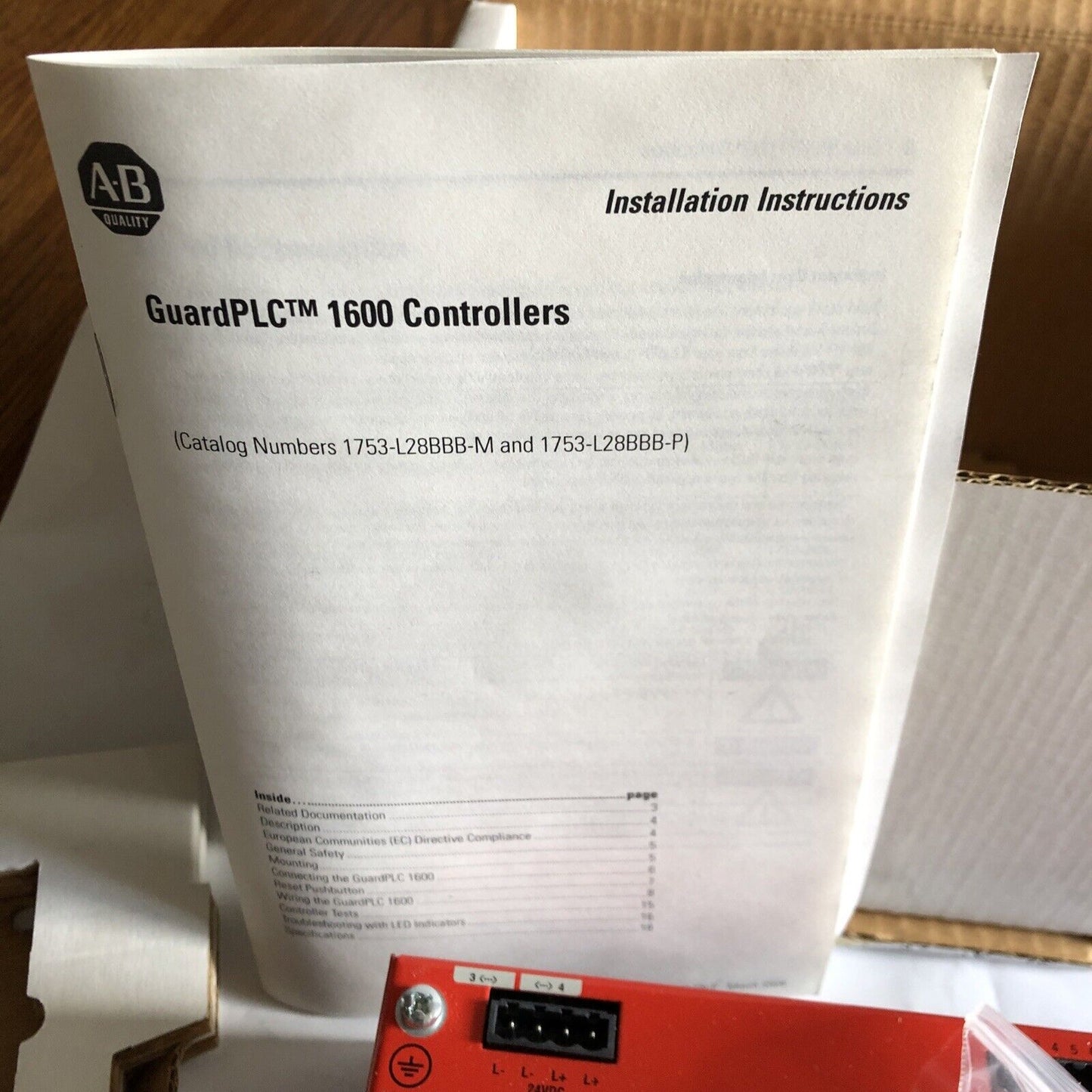 New Allen-Bradley 1753-L28bbbm C A 6.28,Guardplc 1600 Cpu Modb,Guard Plc 1600,Sj