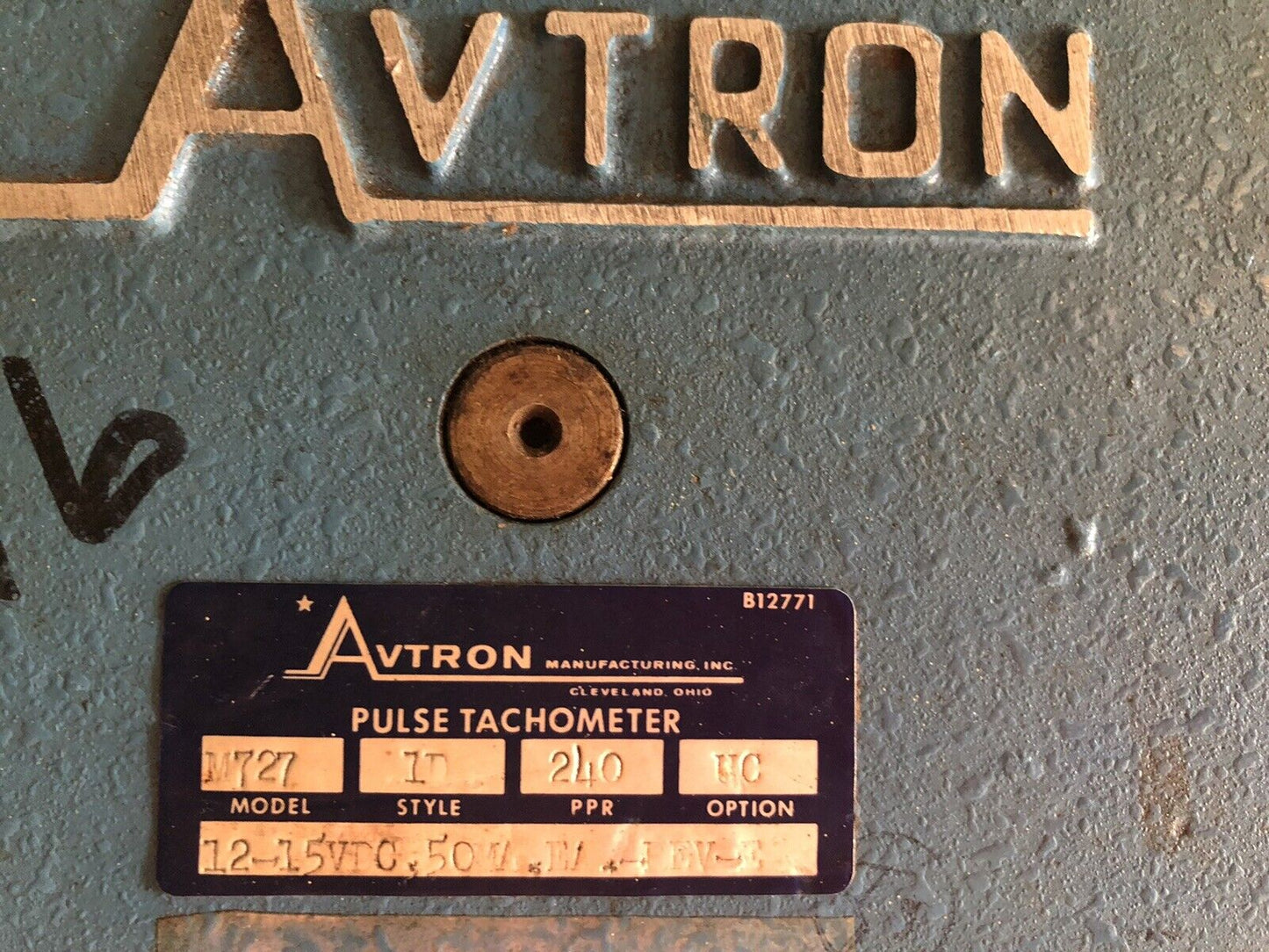 Lot 2 Avtron M727, 1D Pulse Tachometer 240 Ppr M727-Id-240-Uc 12-15Vtc,50W,Cd
