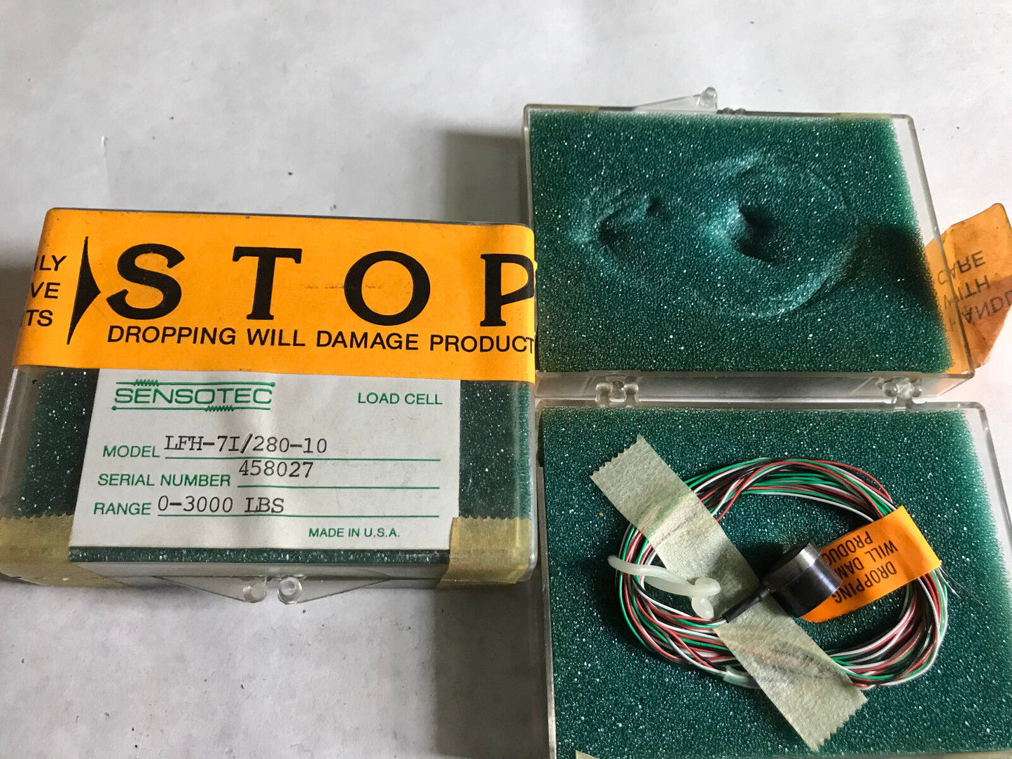 New Sensotec Lfh-7I/280-10 Load Cell,0-3000 Lbs,Eq
