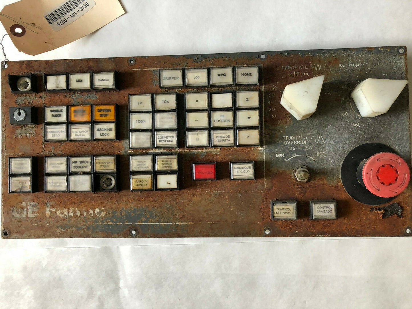 Ge Fanuc 44C741055-G04r04 ,G.E. Fanuc 44C741055-G04r04 Control Panel,400Mm,Hc,He