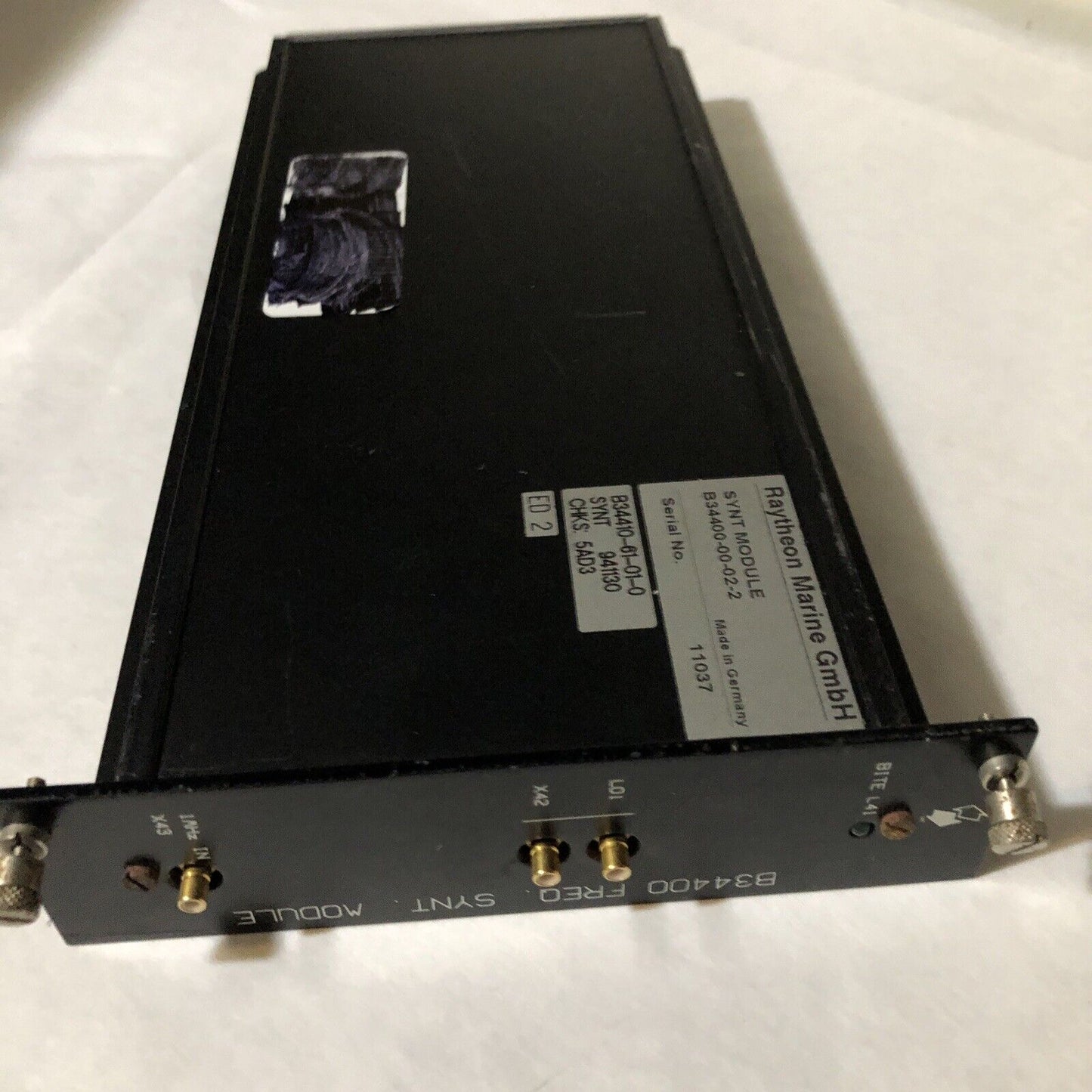 Raytheon B34400 Freq. Synt. Module Frequency Synthesizer B34400-00-02-2,Bz