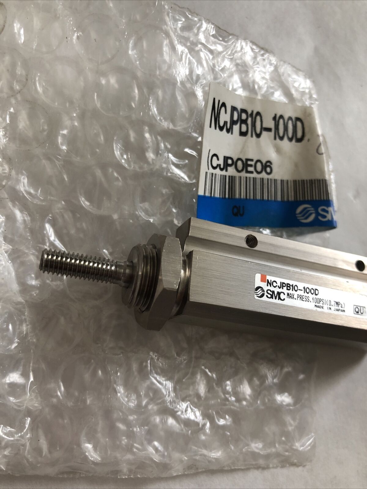 New Smc Ncjpb10-100D Miniature Cylinder 1" Travel Ncjpb10-100D,100Psi,Bn