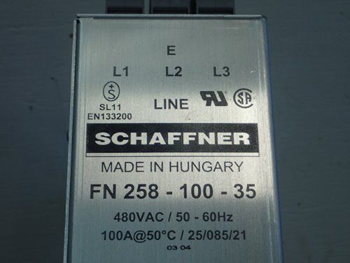 New Schaffner Fn 258-100-35 Line Filter,Aj