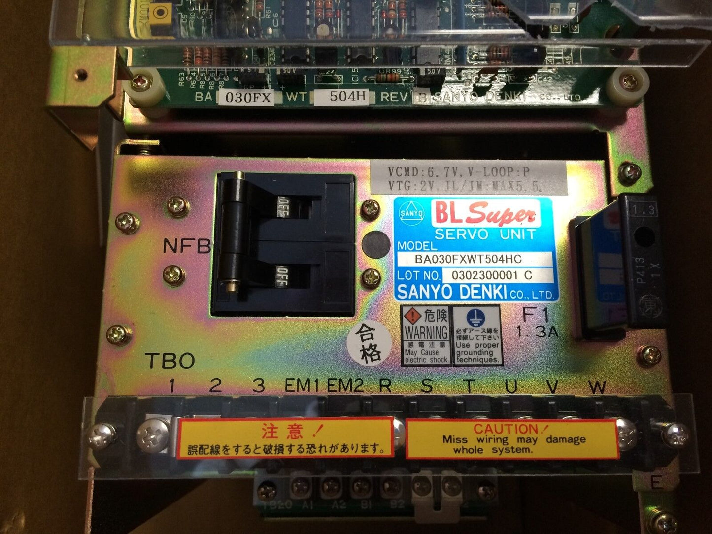New Sanyo Denki Sanyo Denki Ba030fxwt504hc Bl-Super Servo Drive Glass Broken,Fd
