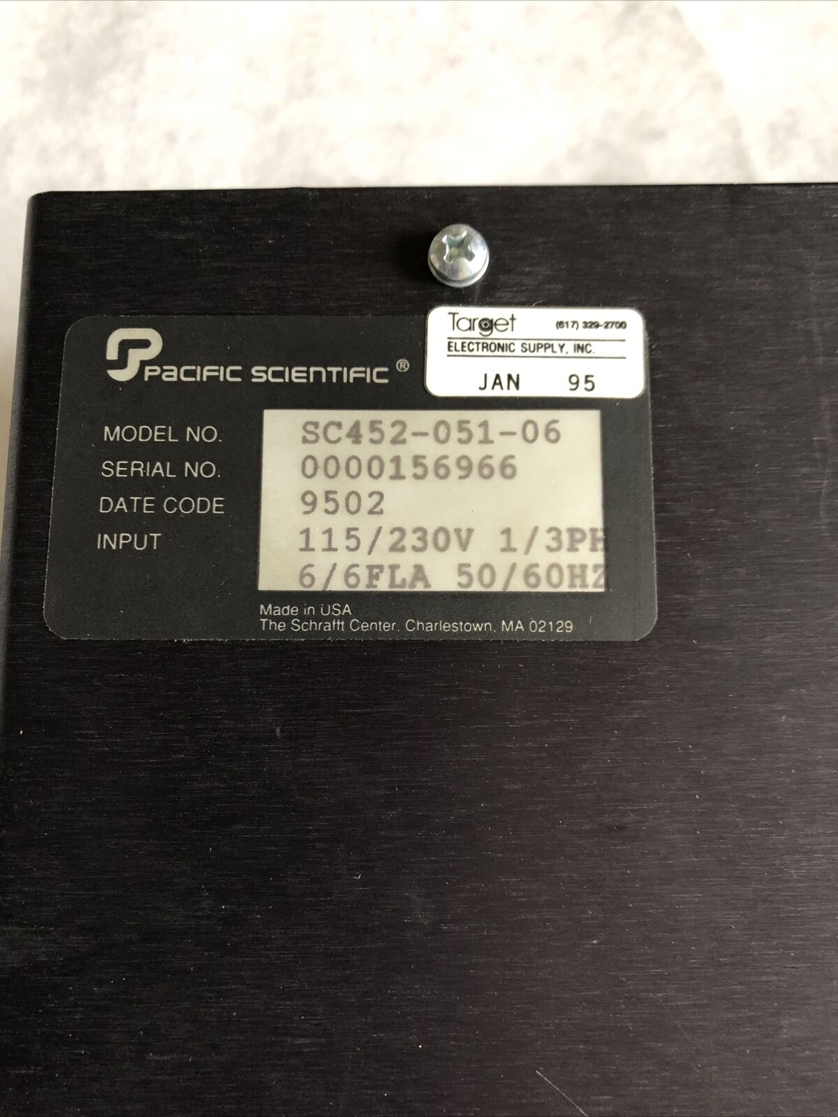 Pacific Scientific Sc452-051-06 Plc Controller,Ae