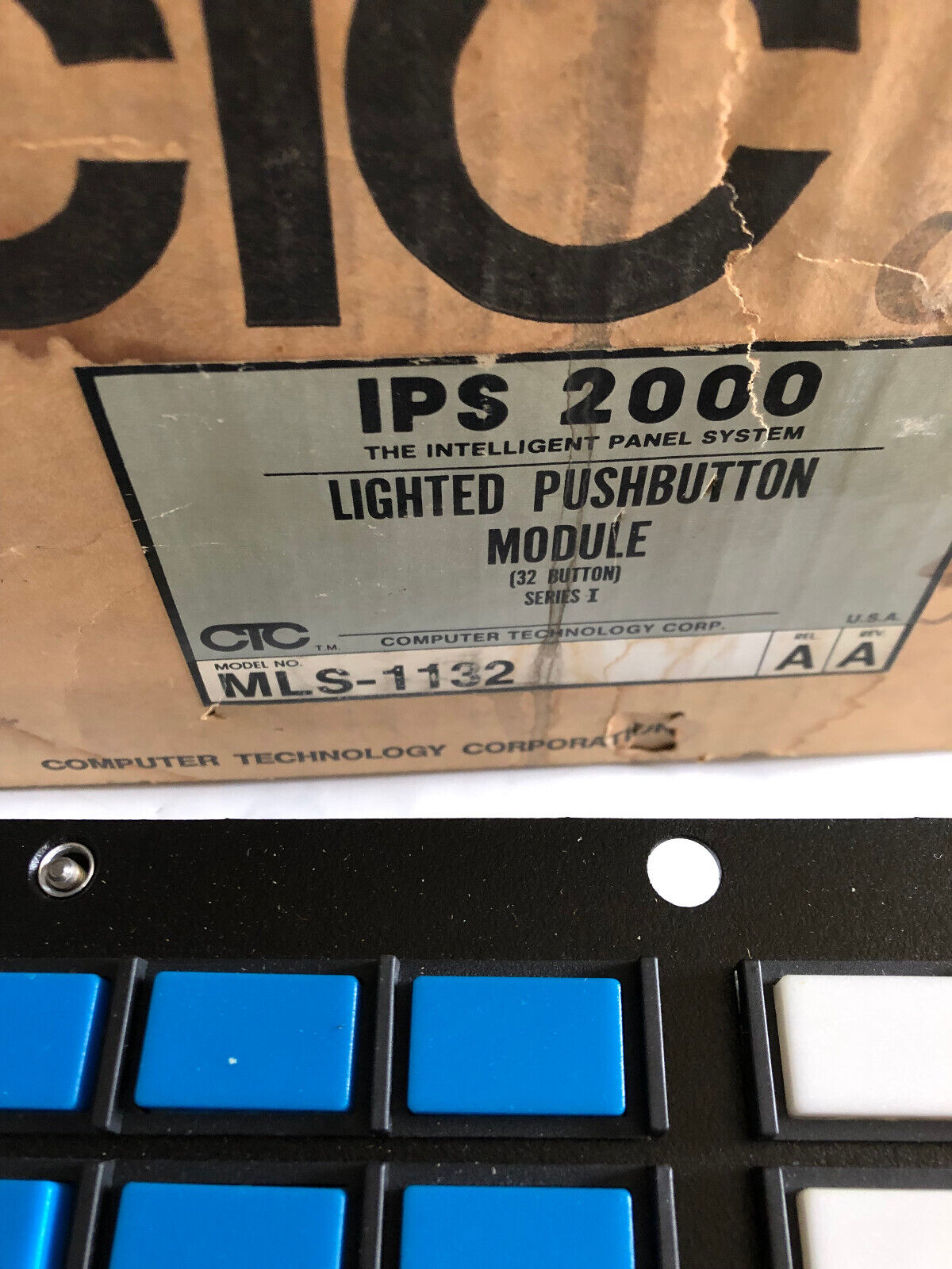 New Ctc Mls-1132 Lighted Pushbutton Module Ips 2000,Mls Logic Bd0059-0203,De