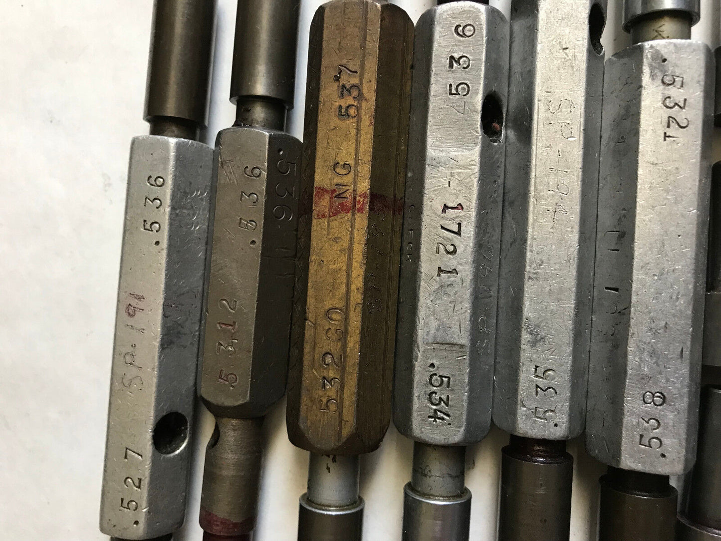 Lot The Pipe Machinery Go No Go Plug Gage,.534,.530,.535,.536,.544, .525,.548,Et