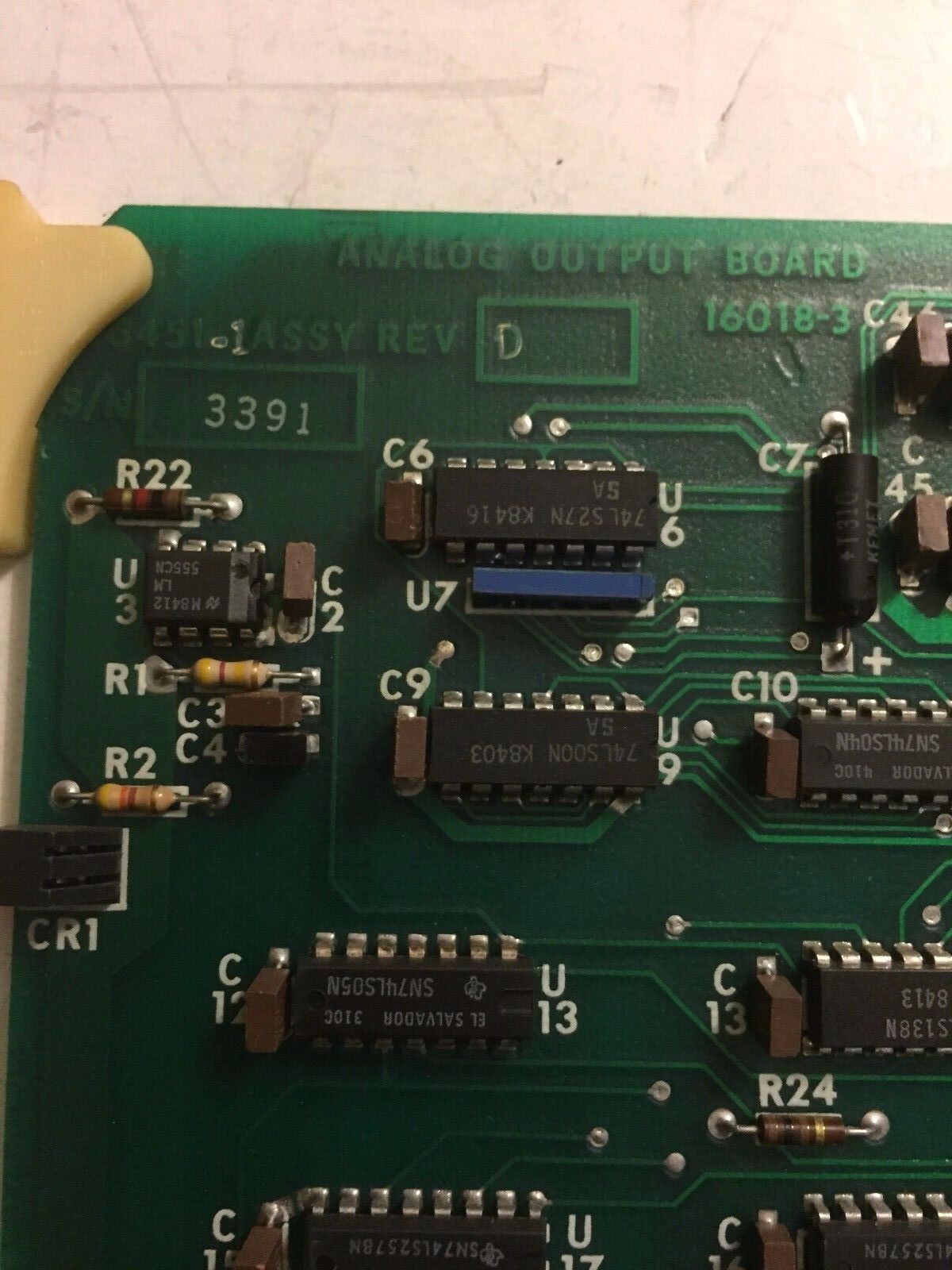 Novatech A16450,A/16450 15941 Pc Board Analog Output Brd,D16450,Bm