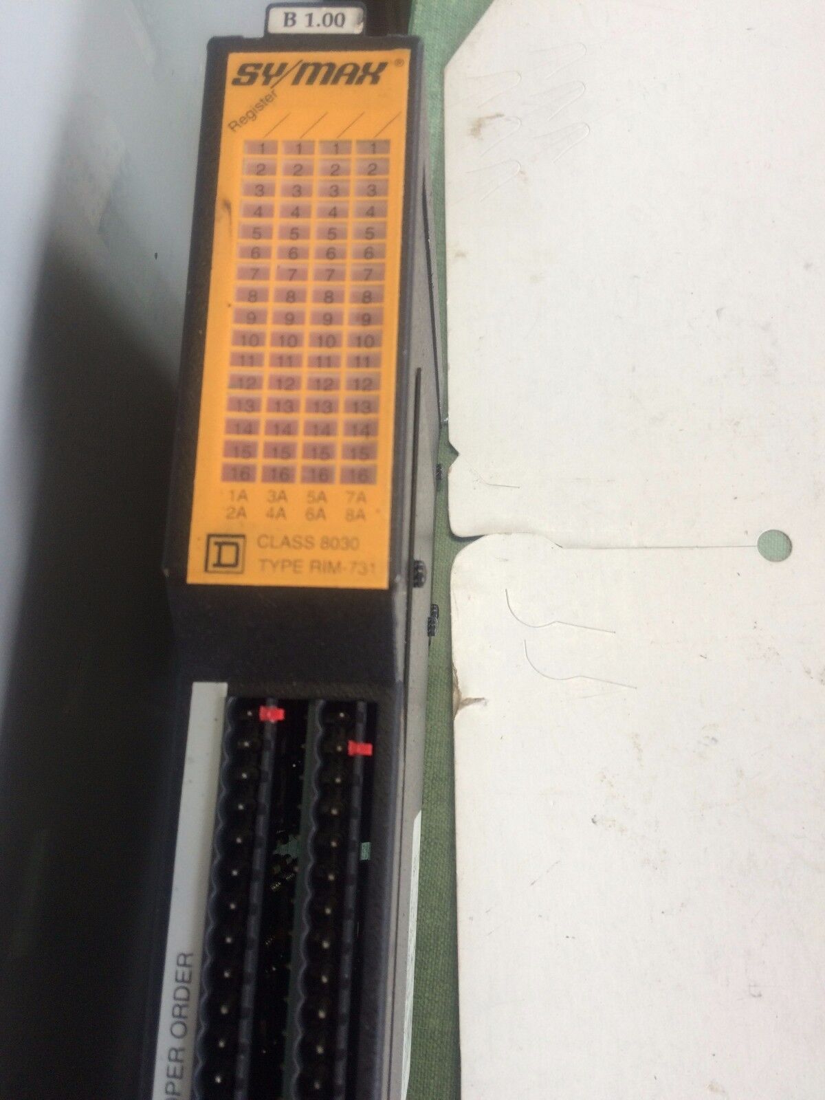 Square D 8030 Rim731,Class 8030 Sy/Max 64Pt Input 8030-Rim-731,S30608-581-50,Bg