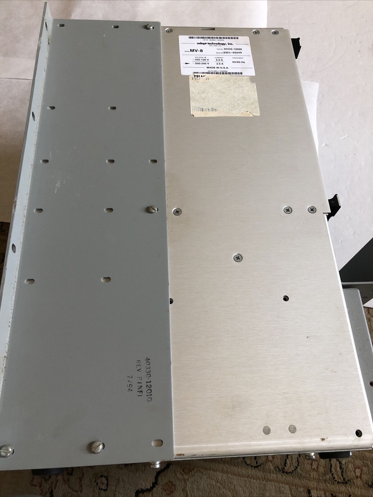 Adept Mv-8,Adept Tech 30330-12000 Rack Module 8Slot,40330-12010,Df