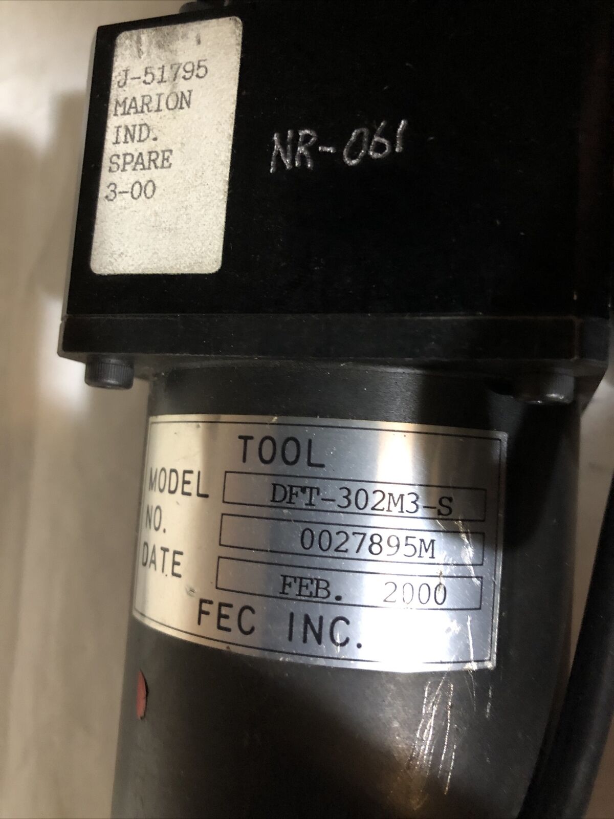 Fec Dft-302M3-S Automation Electronic Nutrunner,M3, 3/4" Drive,Bk