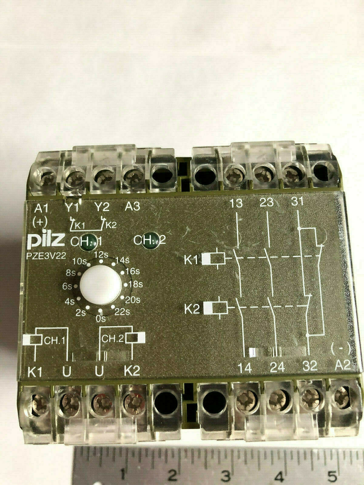 Pilz Pnoz Pze 3 V22,474200 , Pze3v22 24 V Dc Safety Relay,Sj