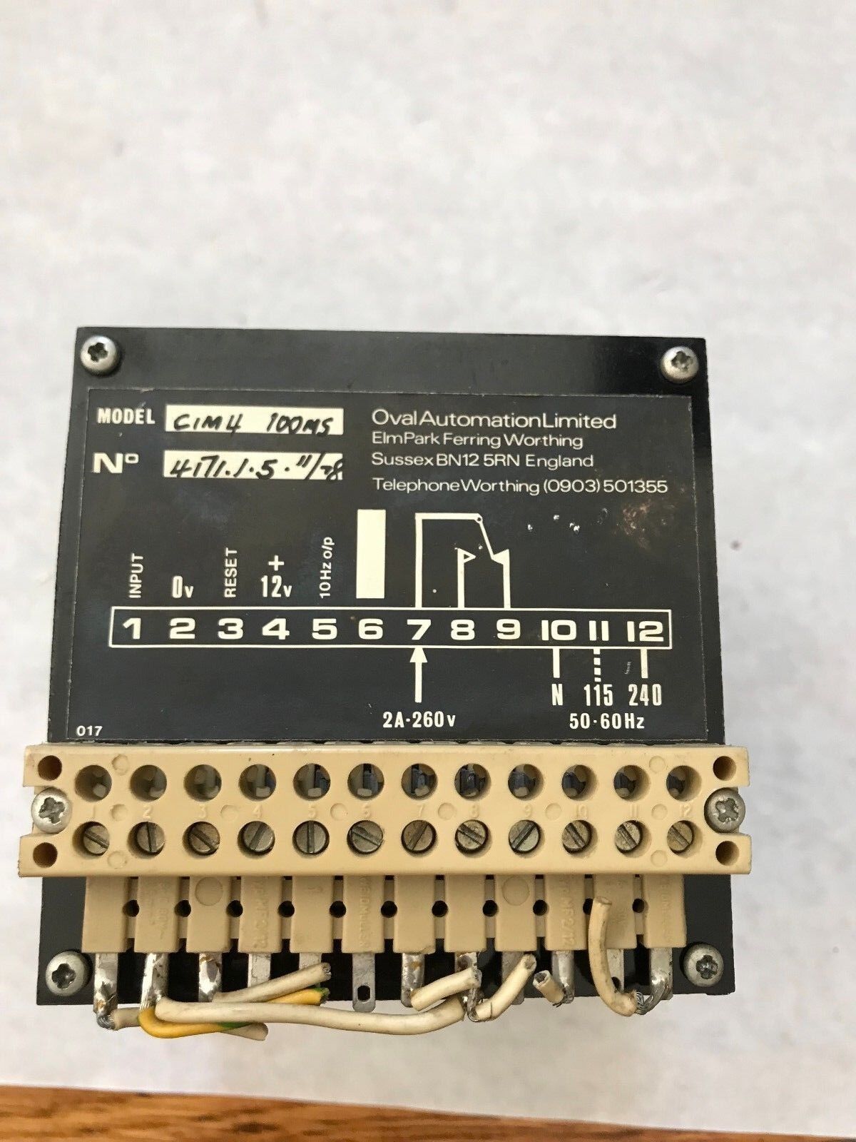 Oval Tbm Cim4 100Ms Automation Oval Tbm Timers Repaired, Room5