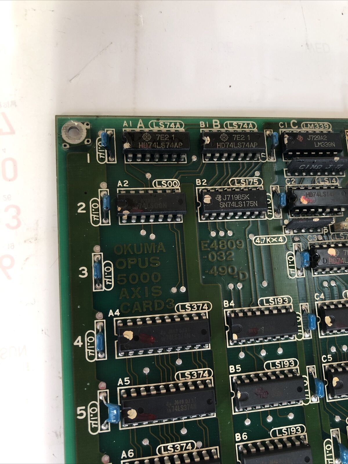 Okuma E4809-032-490-D,Okuma Opus 5000 Axis 1911-1113 Feed Control Board,Fl