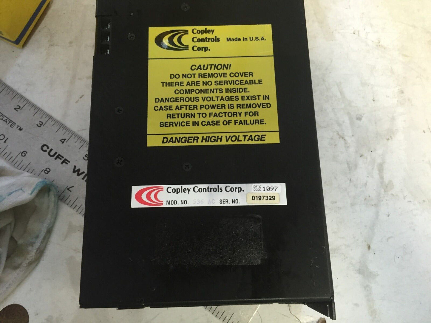 Copley Controls 536Ac Servo Drive/Amplifier 240Vac 1Ph,15A Rms 47-63,Ap